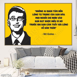 Tranh động lực luôn cố gắng hoàn thiện bản thân in canvas