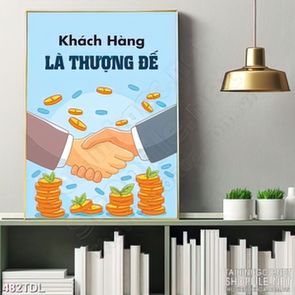 Tranh in tường động lực tôn trọng khách hàng