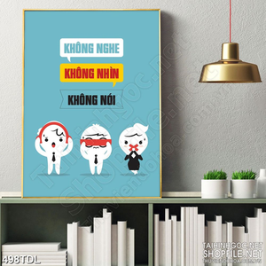 Tranh in treo tường động lực để có tinh thần kiên định