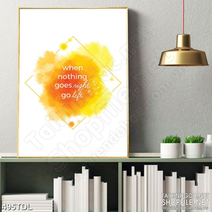 Tranh động lực phấn đấu khi không có gì trang trí