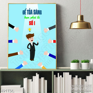 Tranh  in treo tường động lực để tỏa sáng