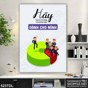 Tranh in canvas động lực tạo ra sự khác biệt