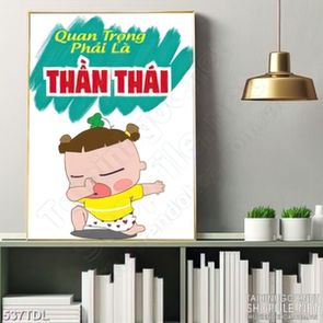 Tranh động lực thể hiện thần thái bản thân in canvas