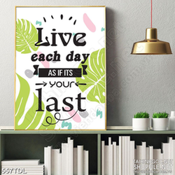 Tranh in canvas động lực sống tốt mỗi ngày
