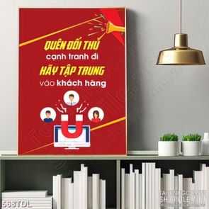 Tranh động lực công việc luôn tập trung vào khách hàng