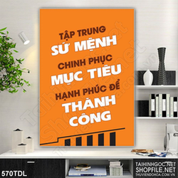 Tranh trang trí động lực cố gắng chinh phục mục tiêu