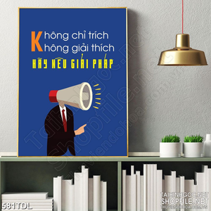 Tranh in canvas động lực luôn cố gắng nêu giải pháp