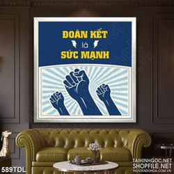 Tranh động lực đoàn kết là sức mạnh in 3d