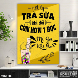 Tranh ca phe văn phòng động lực sức mạnh của trà sữa Tranh ca phe văn phòng động lực sức mạnh của trà sữa