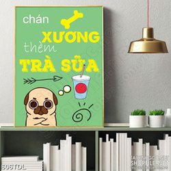 Tranh ca phe in 3d động lực thỏa mãn đam mê trà sữa