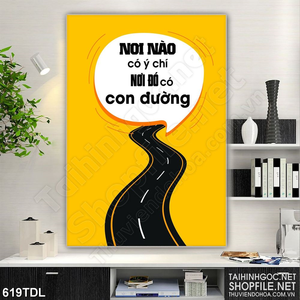 Tranh động lực công việc có ý chí sẽ có thành công Tranh động lực công việc có ý chí sẽ có thành công