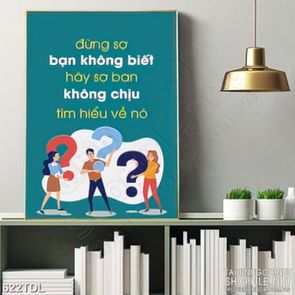 Tranh in canvas động lực luôn tìm hiểu và học hỏi Tranh in canvas động lực luôn tìm hiểu và học hỏi