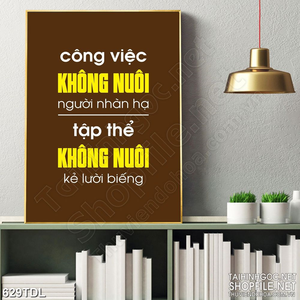 Tranh động lực công việc thành công không có sự lười biếng Tranh động lực công việc thành công không có sự lười biếng