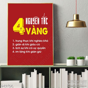 Tranh động lực phát huy đạo đức trong mọi hoàn cảnh in 3d Tranh động lực phát huy đạo đức trong mọi hoàn cảnh in 3d