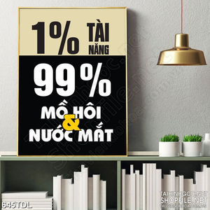 Tranh động lực cố gắng và nổ lực  in uv Tranh động lực cố gắng và nổ lực  in uv
