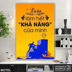Tranh động lực luôn cố gắng hết sức trong công việc Tranh động lực luôn cố gắng hết sức trong công việc
