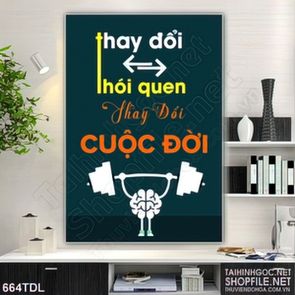 Tranh văn phòng động lực thói quen thay đổi cuộc sống Tranh văn phòng động lực thói quen thay đổi cuộc sống