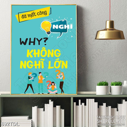 Tranh in treo tường động tạo ra để suy nghĩ lớn Tranh in treo tường động tạo ra để suy nghĩ lớn