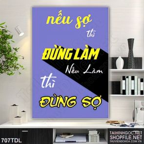 Tranh động lực thành công không dành cho kẻ sợ hải in 3d