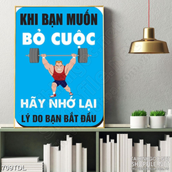 Tranh  động lực không bao giờ bỏ cuộc in uv Tranh  động lực không bao giờ bỏ cuộc in uv