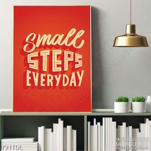 Tranh động lực đi từng bước nhỏ mỗi ngày trang trí Tranh động lực đi từng bước nhỏ mỗi ngày trang trí