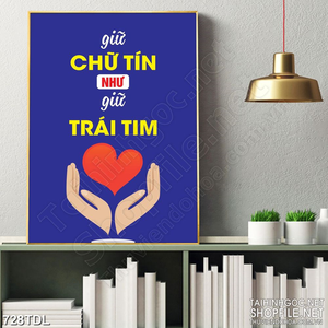 Tranh văn phòng động lực giữ chữ tín trong mọi hoàn cảnh Tranh văn phòng động lực giữ chữ tín trong mọi hoàn cảnh