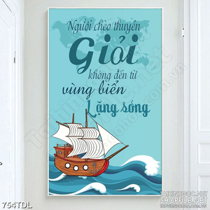 Tranh in canvas động lực có thử thách mới biết người tài Tranh in canvas động lực có thử thách mới biết người tài