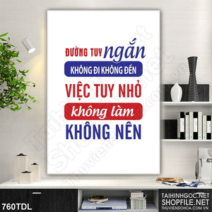 Tranh văn phòng động lực để bắt tay vào công việc từ bây giờ Tranh văn phòng động lực để bắt tay vào công việc từ bây giờ