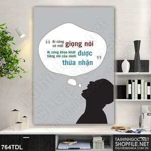 Tranh in treo tường động lực cố gắng khẳng định bản thân Tranh in treo tường động lực cố gắng khẳng định bản thân