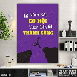 Tranh trang trí động lực nắm bắt cơ hội để thành công Tranh trang trí động lực nắm bắt cơ hội để thành công