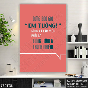 Tranh trang trí động lực phải có lương tâm và trách nhiệm Tranh trang trí động lực phải có lương tâm và trách nhiệm