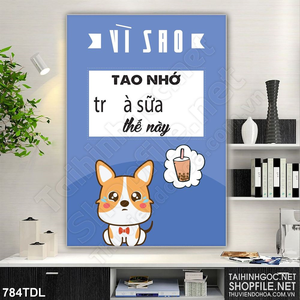 Tranh ca phe văn phòng động lực đam mê trà sữa Tranh ca phe văn phòng động lực đam mê trà sữa
