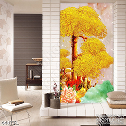 Tranh decor cây kim tiền phong thủy đón tết