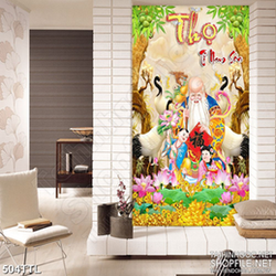 Tranh decor thọ tỉ nam sơn giả ngọc treo tường