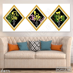 Tranh in treo tết chữ phúc lộc thọ rước may mắn