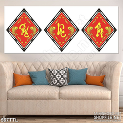 Tranh tài lộc phúc lộc thọ rước bình an đón tết