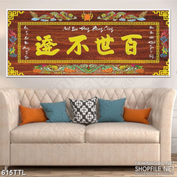 Tranh trang trí phụng cúng cho tổ tiên ngày tết