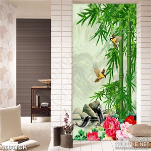 Tranh sơn dầu cá koi nhảy bên hoa mẫu đơn in canvas Tranh sơn dầu cá koi nhảy bên hoa mẫu đơn in canvas