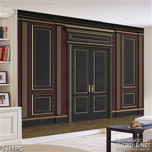 Tranh phào chỉ psd nghệ thuật cánh cửa luôn đóng kín