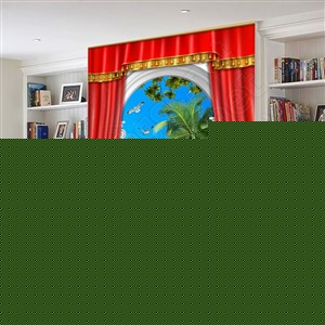 Tranh phào chỉ psd nghệ thuật những cây dừa vươn tra biển