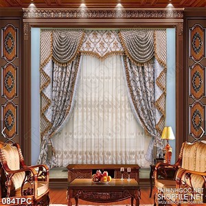 Tranh rèm màn hoa văn phong cách cổ điển decor trang trí