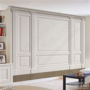 Tranh rèm màn decor trang trí bức tường một màu xám khói