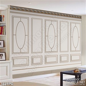 PSD tranh phào chỉ nghệ thuật bức tường màu vàng khói