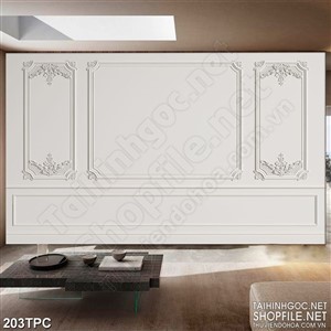 PSD tranh phào chỉ nghệ thuật bức tường vàng khói đơn giản