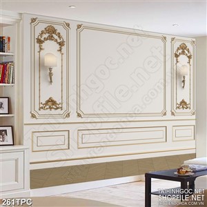 Tranh phào chỉ psd nghệ thuật chiếc đèn phát sáng trên tường