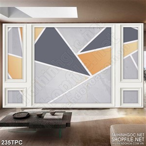 Tranh rèm màn decor trang trí những mãnh ghép màu trên tường