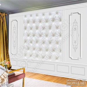 Tranh rèm màn decor trang trí bức tường với họa tiết đính ngọc