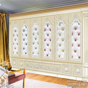 Tranh phào chỉ 5d những viên ngọc rực rỡ đính trên bức tường