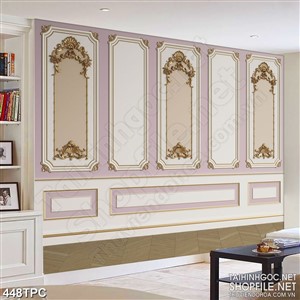 PSD tranh phào chỉ nghệ thuật những khung hình trên bức tường