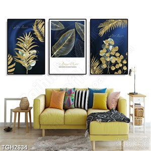 Tranh ghép những chiếc lá dáp vàng bay trong gió về đêm 5d